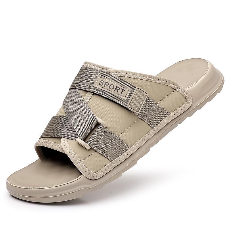 Fashion Luxury Brand Summer Slippers Men Soft Bottom Half Drag Slides Leisure Walk Sandals Outdoor Beach Flats Versatile Man Flip-flops