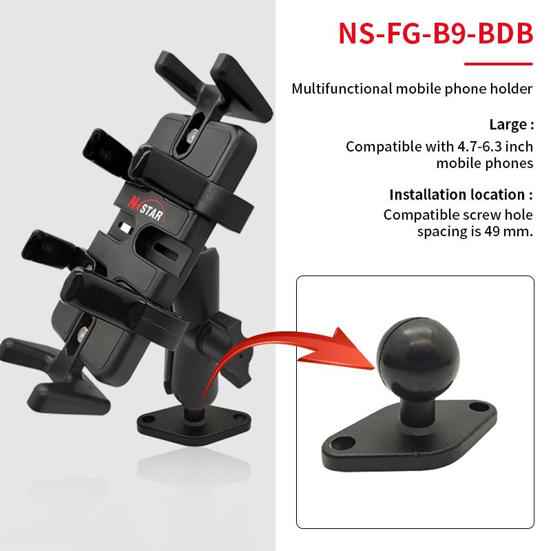 Phone Ball Mounts Car Mount Bicycle Motorcycle Cell Mobile Handlebar Mount Holder Mobile Phone Holders for Ram