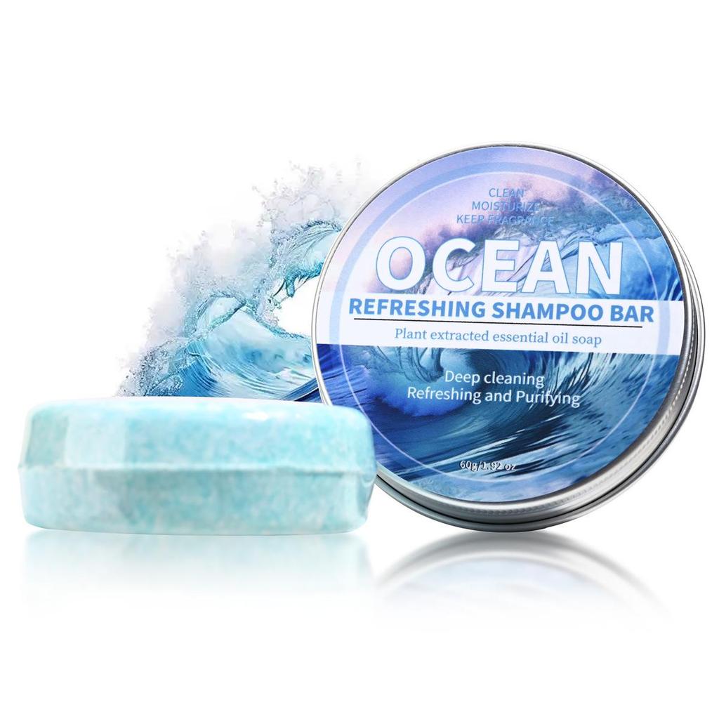 Coconut & He Shou Wu Ginseng Bamboo Charcoal Shampoo Soap with Essential Oils & Cypress Leaf