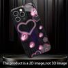 Pink Neon Heart & Dot Pattern Glass phone case mobile phones for iphone 17 pro max cover for iPhone 17 16 15 14 13 12pm Pro Plus