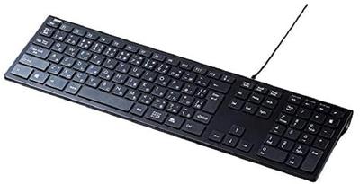 Sanwa Supply Проводная тонкая клавиатура USB-подключение Японская раскладка 112 клавиш Пантограф Черный SKB-SL33BK