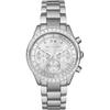 MICHAEL KORS Brinkley Women's Quartz Chronograph Watch Silver Dial Stainless steel Strap 40mm MK6186