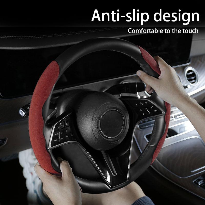 Car Steering Wheel Cover With Cat Paw Shaped Frosted Material, Anti Slip, Ultra Thin, Secure, For Tesla, Honda, Mazda, Etc