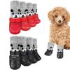 With Adjustable Drawstring Pet Boots Shoes Socks Anti-Slip Small Puppy Sock Shoes