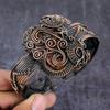 Noreena Jasper Handmade Copper Wire Wrap Cuff Bangle Adjustable C0f31