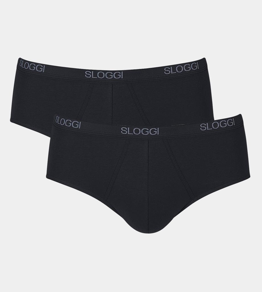 Sloggi Basic Men' Briefs, Midi, Size , Black 2 Pcs