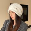 Double Layer Crochet Slouchy Beanie Knit Skull Cap Fall Winter Chemo Hats Women
