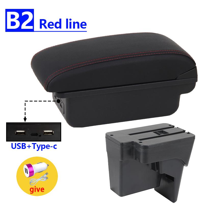 Car armrest For Kia K3 BL7 2023 2024 2025 2026 center console armrest storage box with USB and Type-C car interior accessories