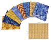 Soimoi Комплект из 8 кусков ткани Fat Quarter, азиатский батик с принтом 18"x22" для самостоятельной работы в стиле пэчворк - 100% хлопок, предварительно нарезанная ткань для квилтинга, горчичный, коричневый,
