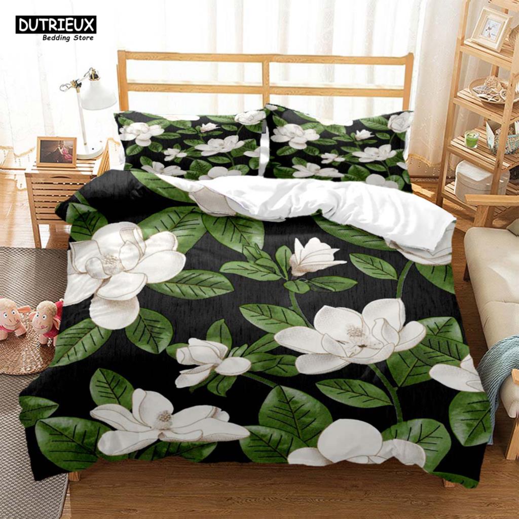 Comforter The Flower Pattern Is Simple And Fresh Soft And Comfortable Customizable Comforter Bedding Sets Bedding Set Luxury