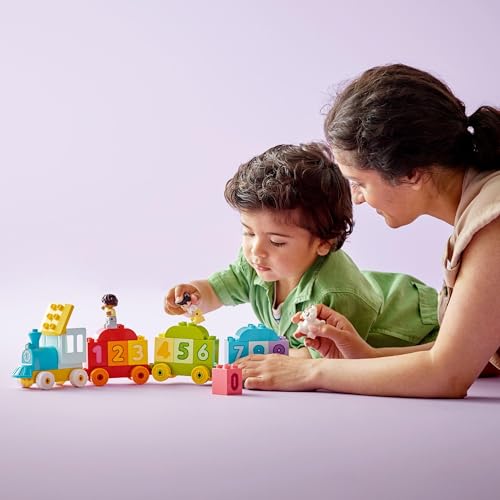 LEGO (LEGO) Первый поезд с цифрами Duplo, отличная игрушка для детей от 18 месяцев, 2 и 3 лет. Развивающие конструкторы для мальчиков и девочек. M