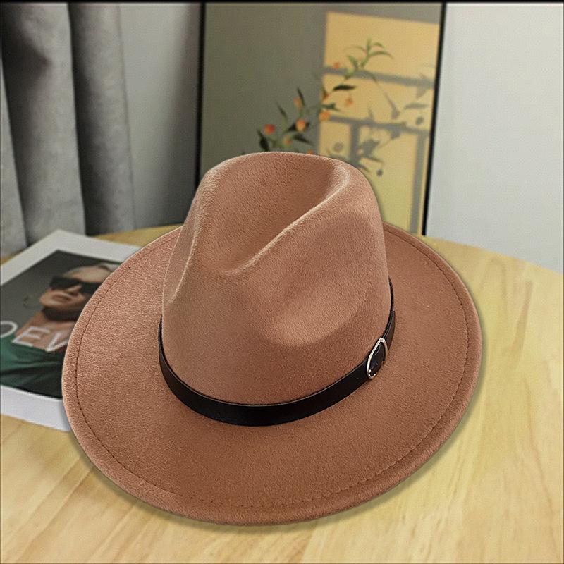 Autumn and winter trendy Internet celebrity western cowboy hat men and women versatile big head circumference wide brim grassland Mongolian knight hat