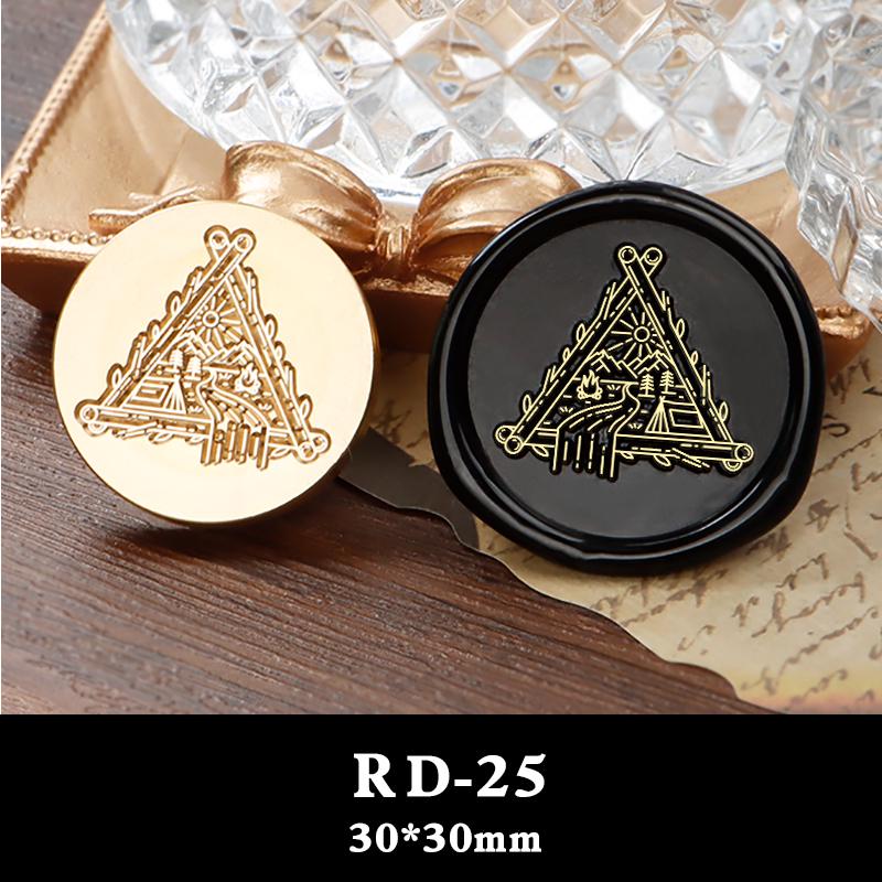 НаборCustom Frosted Copper Head Seal Set with Irregular Shape and Anime Pattern