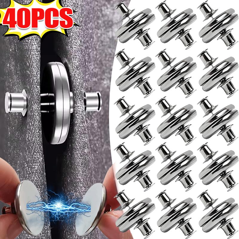 Magnetic Curtain Buckle Nail Free Detachable Window Decor Curtains Prevent Light Close Button Tablecloths Curtain Magnet Clips