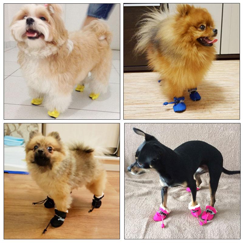 Pet Dog Shoes Winter Warm Dog Shoes Waterproof Anti-slip Boots For Small Dog Puppy Rain Boots Socks Chihuahua Yorkshire Pet Shoe
