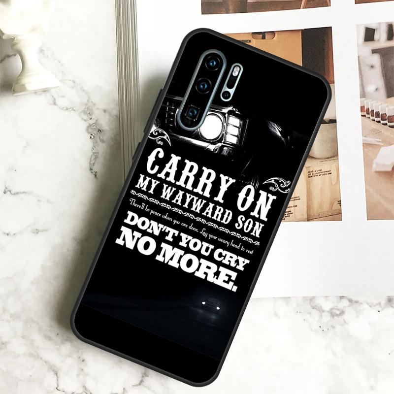 Сверхъестественное CARRY ON MY WAYWARD SONS Для Huawei Nova 5T 9 10 SE 7i 8i 11i 12i Y60 Y61 Y70 Y72 Y73 Y90 Y91 P20 P40 P30 Lite Чехол