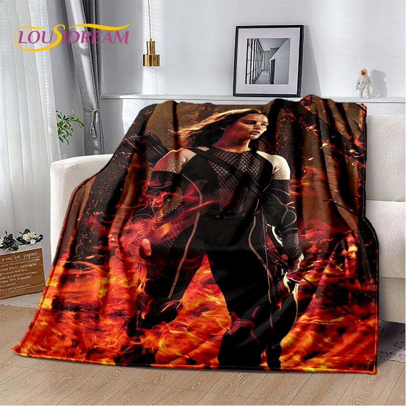 3D The Hunger Games Movie Archer Character Soft Flannel Blanket for Beds Bedroom Sofa Picnic,Throw Blanket for Cover Outdoors