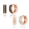 Серьги Cranne 14K Gf Двухрядные One-Touch C24Egf128