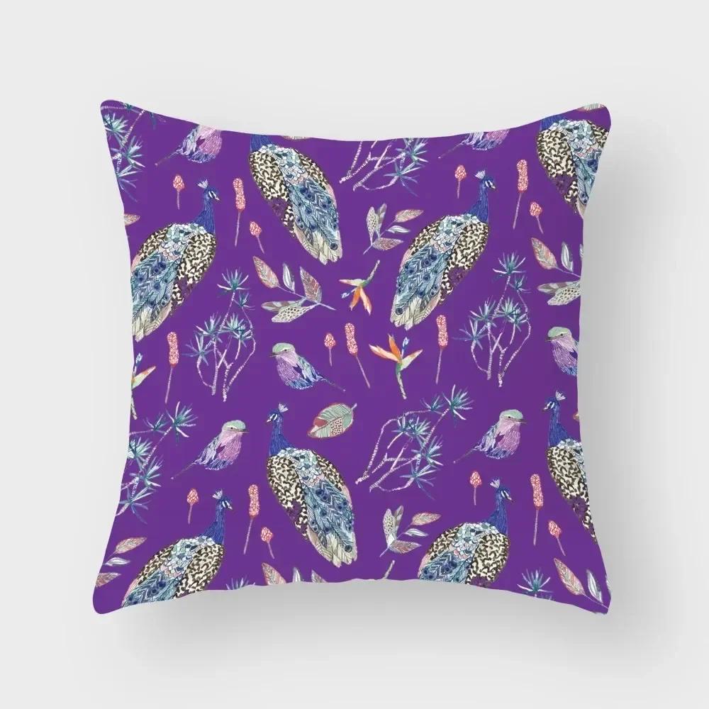 Роскошный Декор для Дома Наволочка Тропический Фламинго Наволочка для Подушки Гостиная Диван Наволочка