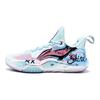 Li Ning Speed 9 Граффити Американский Стиль Ткань Устойчивая к истиранию Легкая Низкие Баскетбольные Кроссовки Унисекс Розово-Синие ABPT001-6()