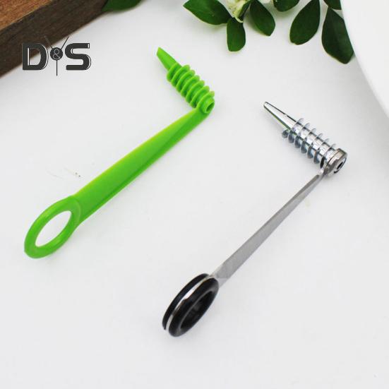 Спиральный овощерез из нержавеющей стали с вращением на 360 градусов для огурцов, моркови, картофеля, эргономичная ручка без BPA и острые лезвия, ручной винт