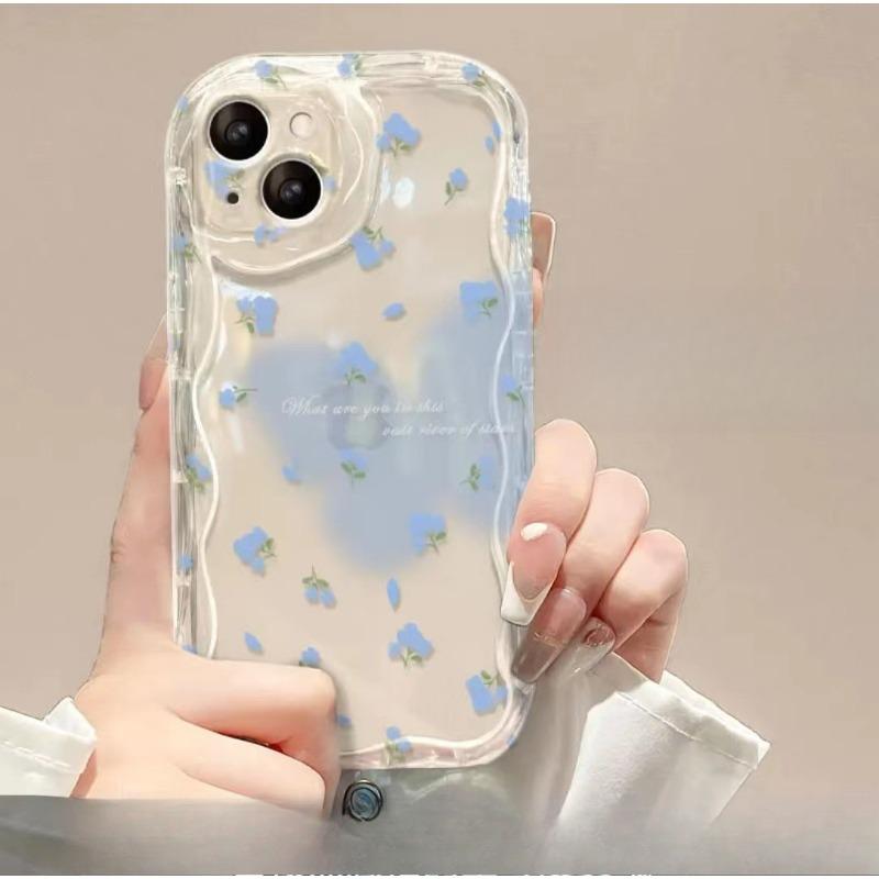 Smudged Love Butterfly для Apple 13 женский чехол для телефона iPhone 14 Promax Anti-fall 12 полное покрытие прозрачный