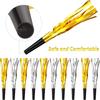 6Pcs Gold Silver Blowout Whistle Glitter Party Supplies New Years Party Blowers  Atmosphere Gifts