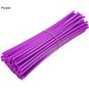 72pcs Bicycle Wheel Spoked Protector Wraps 17/24cm Wheel Rim Spoke Wrap Kit for Motorcycle Bike Color Rims Skin Trim Covers Pipe