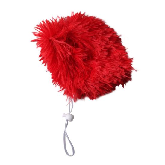 Парик для питомца Шапка Подкладка из дышащей ткани Легкий Забавный Афро прическа Парик для кошки с эластичной лентой-стрейч Регулируемая пряжка Аксессуар для собаки