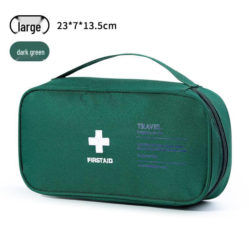 Portable Emergency Medical Kit: Compact Storage Bag for Home, Travel, and Business Trips.