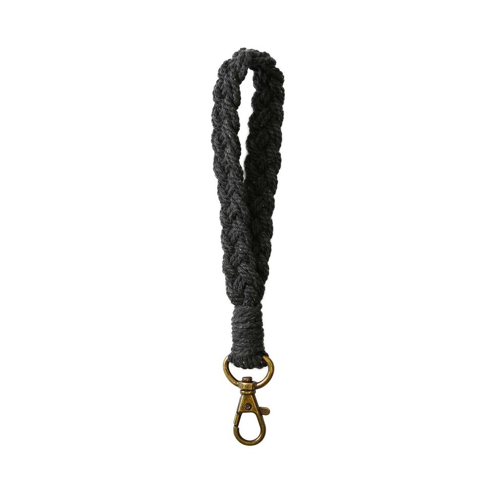 Hand-Woven Cotton Rope Keychain Lanyard Pendant