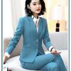 Женский деловой костюм, темперамент, пиджак премиум-класса, костюм из двух предметов: пиджак + брюки, женская осенне-зимняя официальная одежда для собеседования