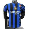 Футбольная футболка Inter Milan Серия А для взрослых, версия игрока - С настраиваемым номером