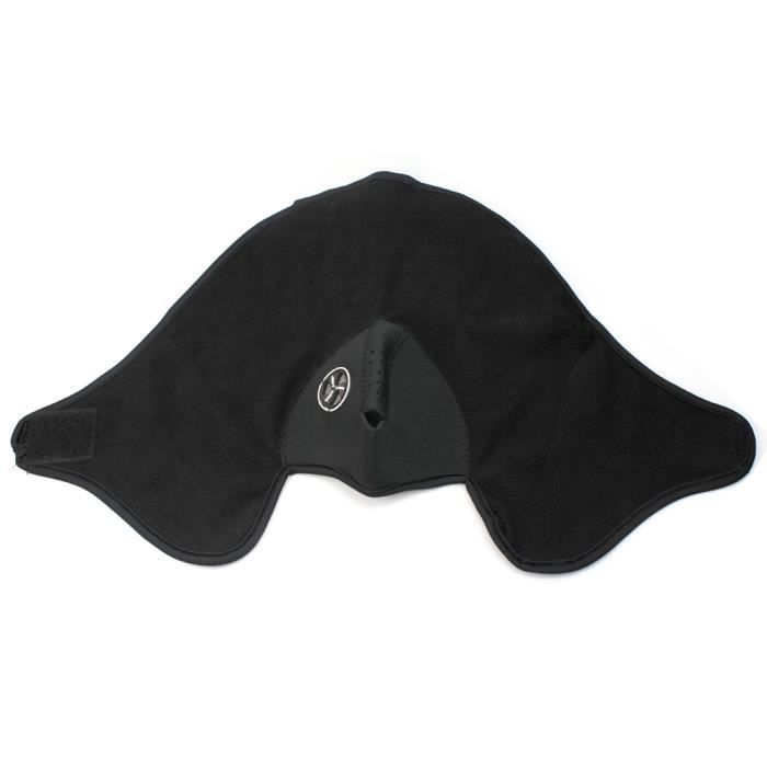 Cagoule Masque Tour Cou - Noir - Néoprène Polaire - Respirant - Unisexe - Sports d'hiver
