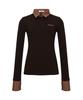 KANDINI Brown Soft Check Polo Shirt
