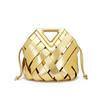 Magnetic Buckle Woven Triangle Women's Handbag - Large Capacity Crossbody Bag
