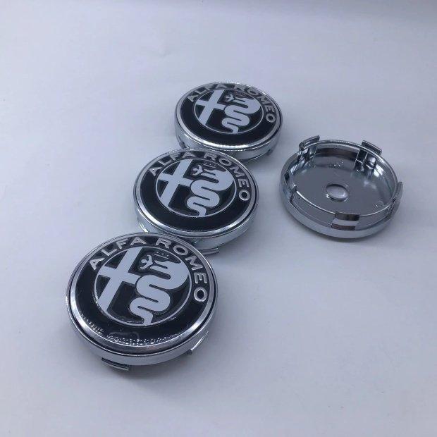 4PCS 60MM Hub Center Cover Car Modification Accessories for Alfa Romeo Giulia Giulietta 159 Mito Spider GTA lhj566