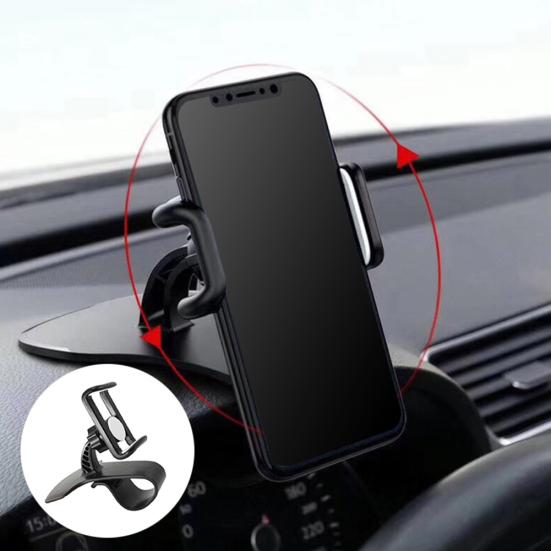 Универсальный автомобильный держатель с вращением на 360 градусов, подставка для мобильного телефона, зажим для приборной панели