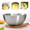 Высококачественная салатница из нержавеющей стали 304, кухонная металлическая вставная миска для хранения продуктов, набор для приготовления овощей, фруктов, яиц, миска для смешивания