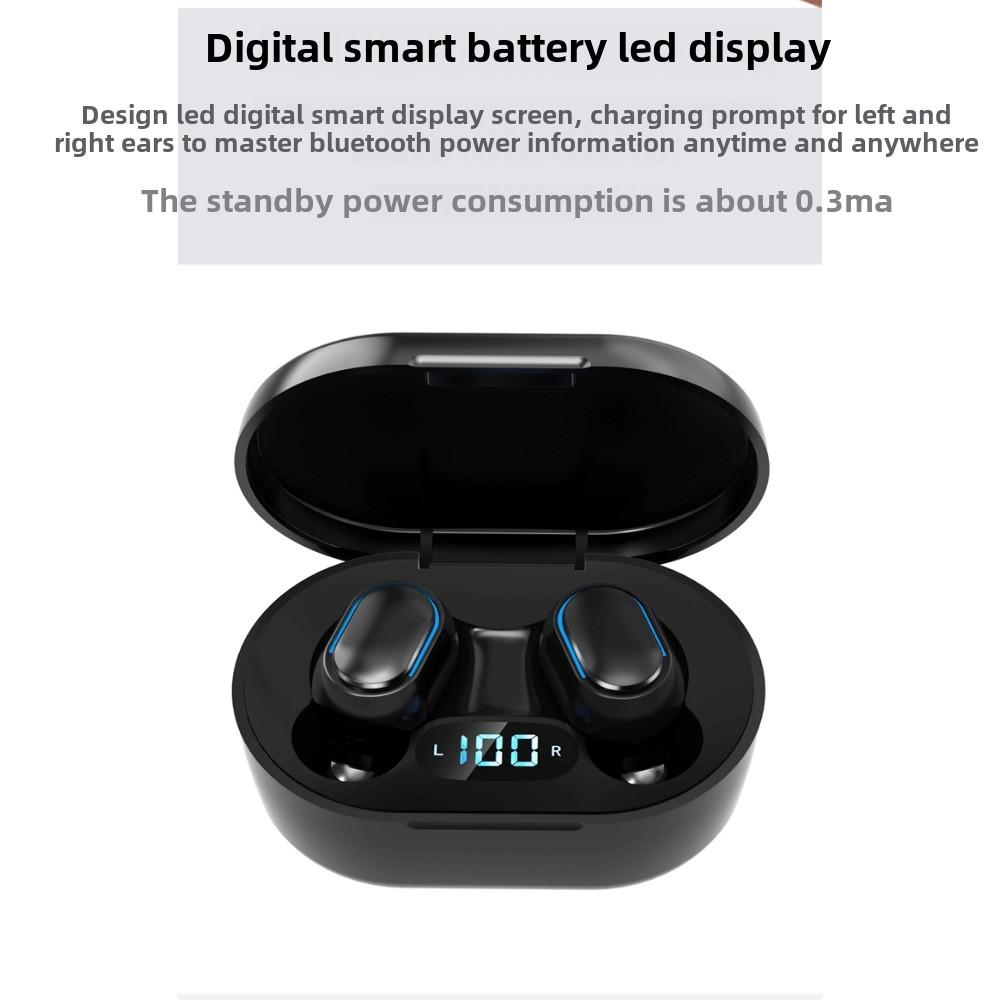 Новые беспроводные бинауральные мини-вкладыши спортивные наушники M1 с цифровым дисплеем 5.0TWS Bluetooth