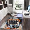 1PC Custom Name Winter Pug Portrait Theme Floor Mat Ideal for Living Room, Game Rooms, Office, Bedroom, Office Floor Mat , Floor Mats for Home