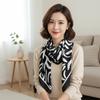 Patterned Shawl 90 CM Square Scarf Breathable Sunscreen Stripes Square Headscarf Personalized Design Lightweight