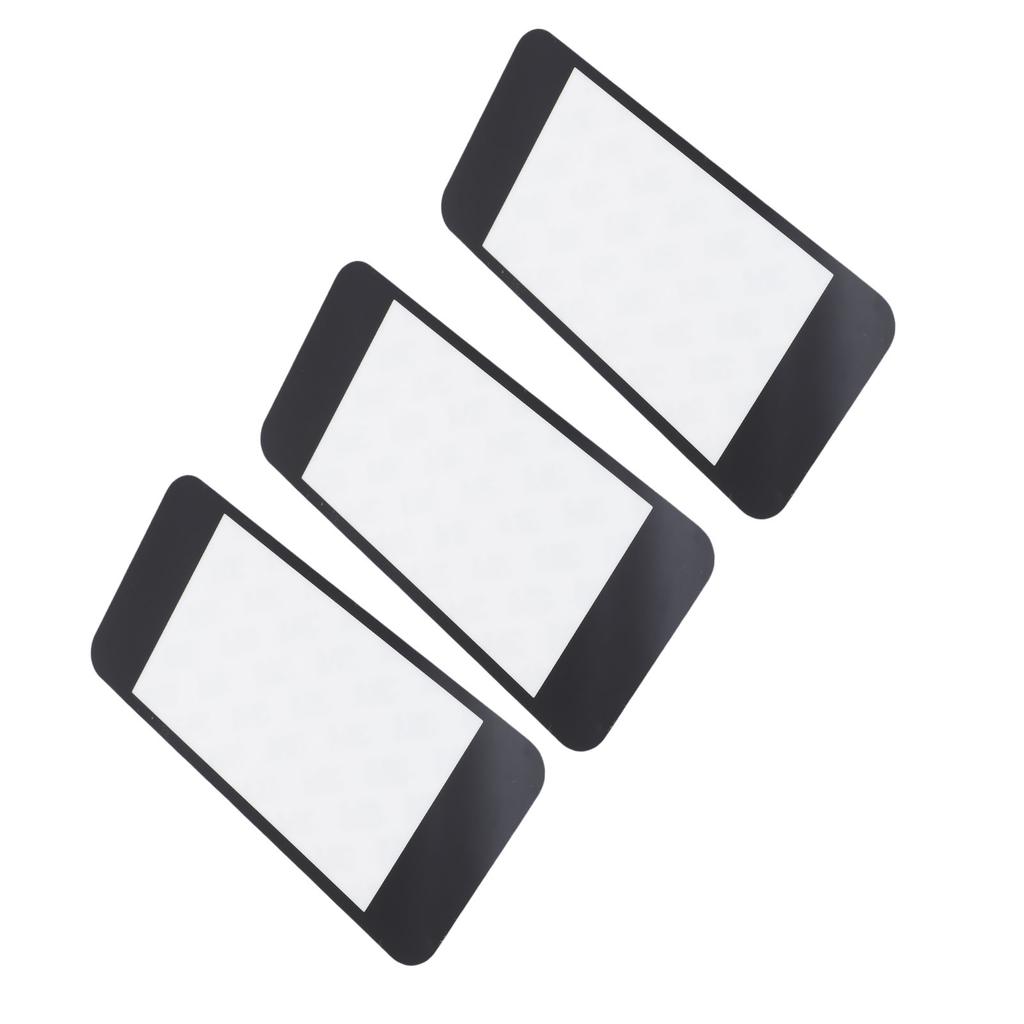 3PCS Top Screen Lens for New 2DS XL Resin Game Console Upper Top Screen Lens Replacement Cover with Adhesive Black