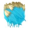 10/50pcs Gold White Goose Feathers Dyed Colorful Natural Gooset Plumes 15-20CM Costume Party Decor Feathers for Craft