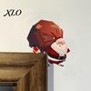 Wooden Door Corner Decoration Christmas Topper Decoration, Holiday Frame Sign, Cute Funny Decorative Sign Snowman Santa Claus Penguin Decor