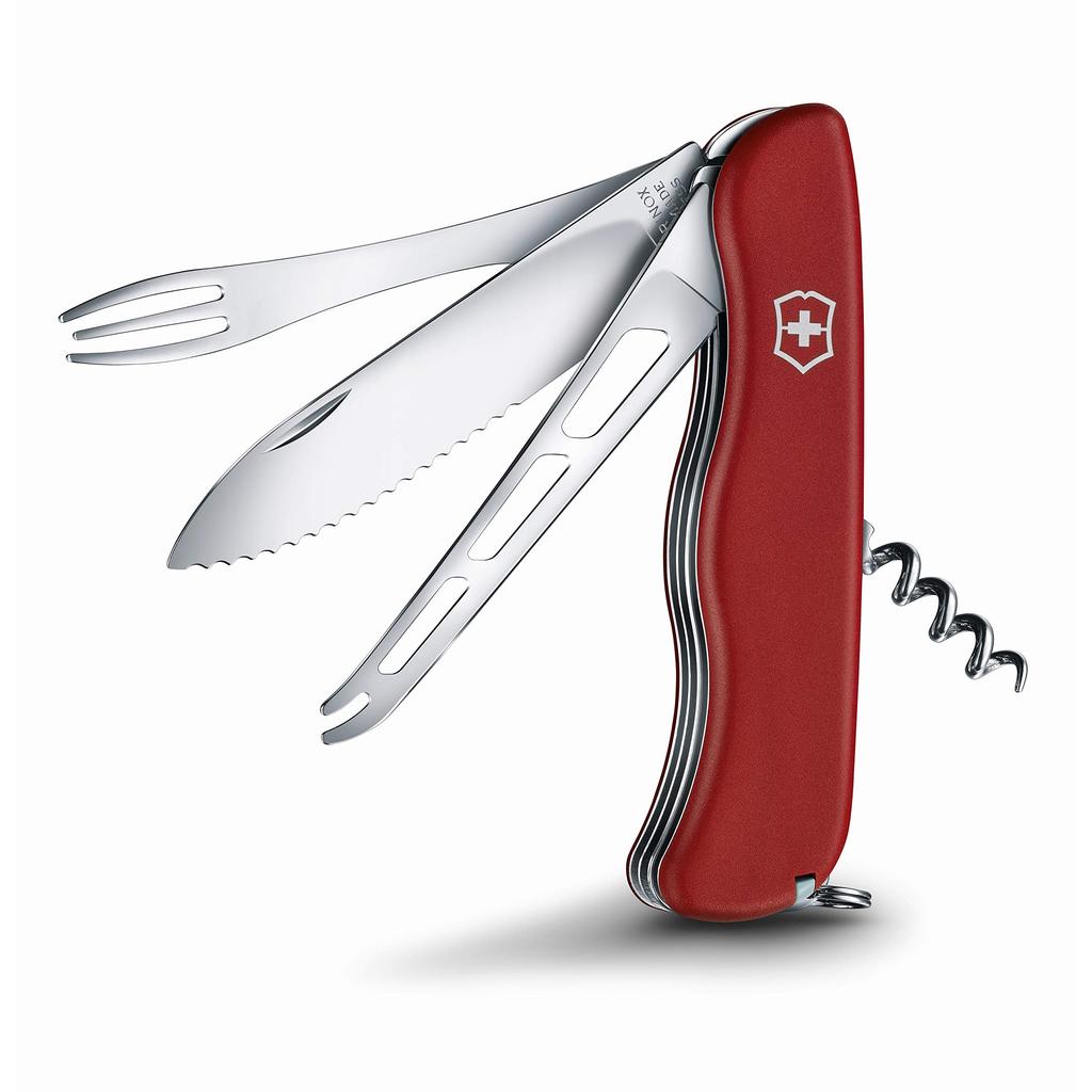 Victorinox Cheese Master Swiss Army Knife Многофункциональный нож Нож для сыра Вилка для фондю Большое лезвие Швейцарский многофункциональный инструмент с 8 функциями []