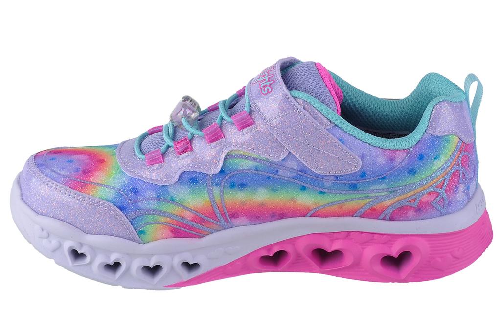Skechers Кроссовки Flutter Heart Lights-Groovy Swirl для девочки розовые