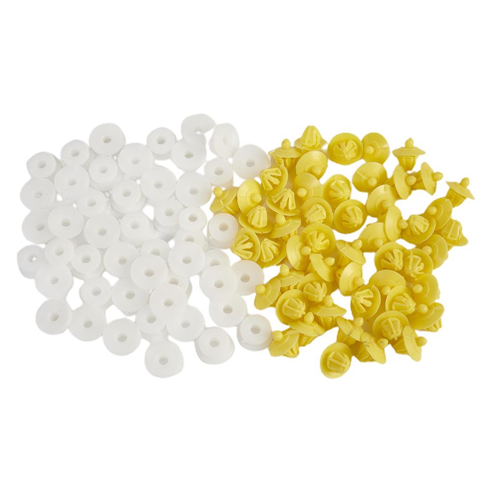 50PCS Car Clips Fasteners For Discovery 3&4 For Range Rover Sport Freelander 1&2 Plastic Exterior Door Wheel Clips