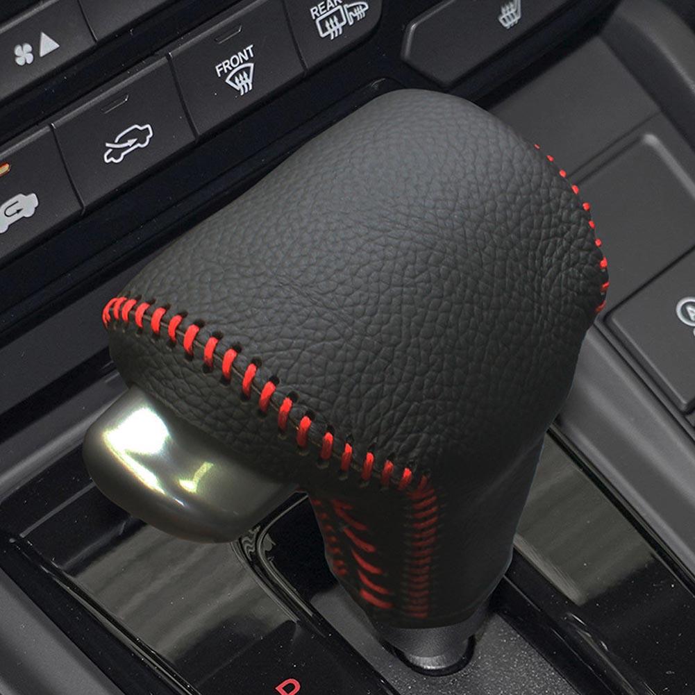 Чехол на рычаг переключения передач автомобиля, кожаный чехол на рычаг переключения передач, подходит для Honda 2017 2018 2019 2020 2024 2024, черный кожаный чехол на ручку переключения передач