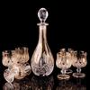 Flavinmci Glass Wine Decanter and Whiskey Glass Set